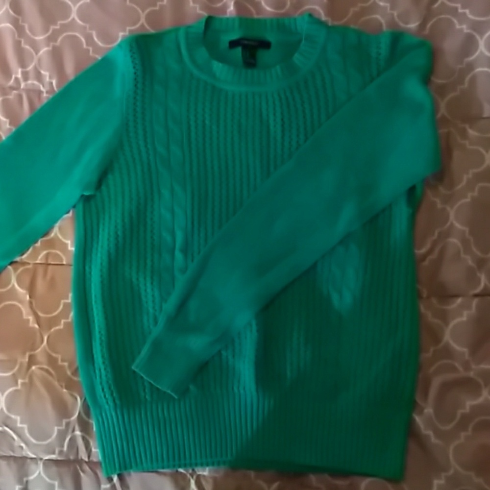 Mint green forever 21 knitted sweater